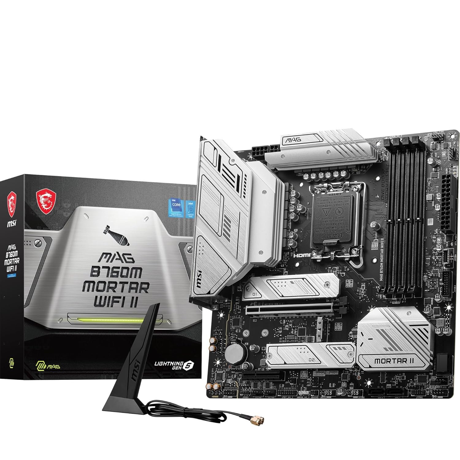 MSI MAG B760M Mortar WiFi II Motherboard, Micro-ATX DDR5