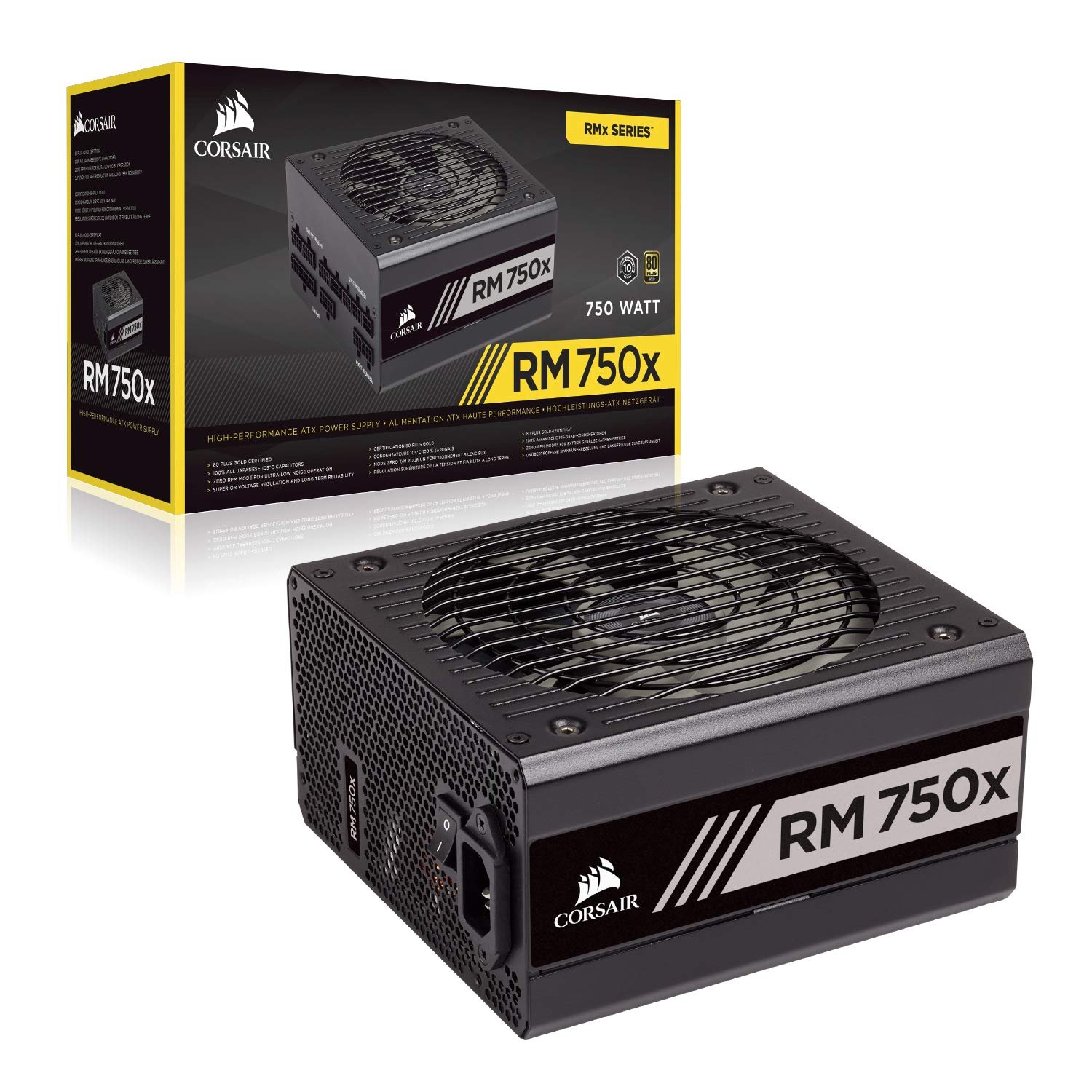 CORSAIR RMX Series, RM750x, 750 Watt, 80+ Gold Certified