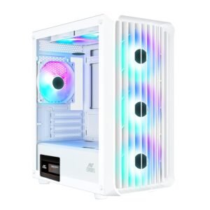 Ant Esports 205 Mini 6F Mini-Tower Computer Case/Gaming Cabinet - White