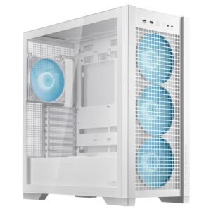 ASUS TUF Gaming GT302 ARGB White ATX Mid-Tower Case Four ARGB Fans