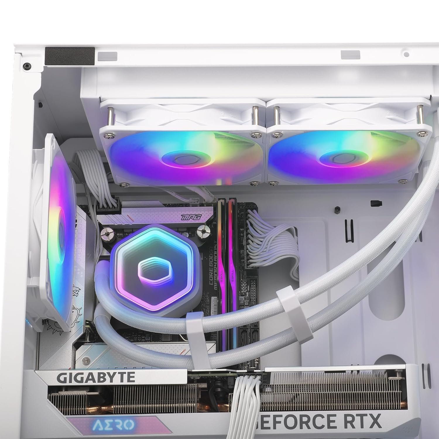 Cooler Master ML360 Core 2 ARGB CPU Liquid Cooler - White - Image 2