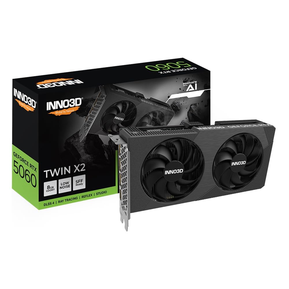 INNO3D NVIDIA GEFORCE RTX 5060 Twin X2 8GB GDDR7 Graphic Card