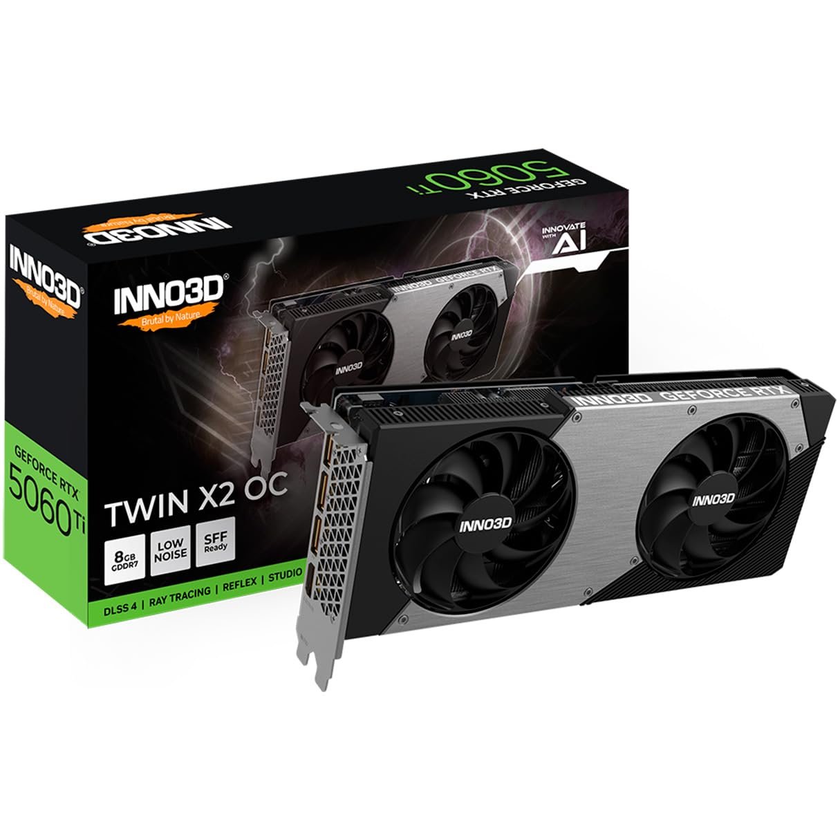 INNO3D NVIDIA GEFORCE RTX 5060 Ti Twin X2 OC 8GB GDDR7 Graphic Card