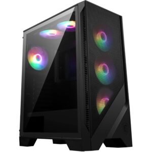 MSI MAG Forge 120A Airflow Premium Gaming PC Case: Auto RGB Fan