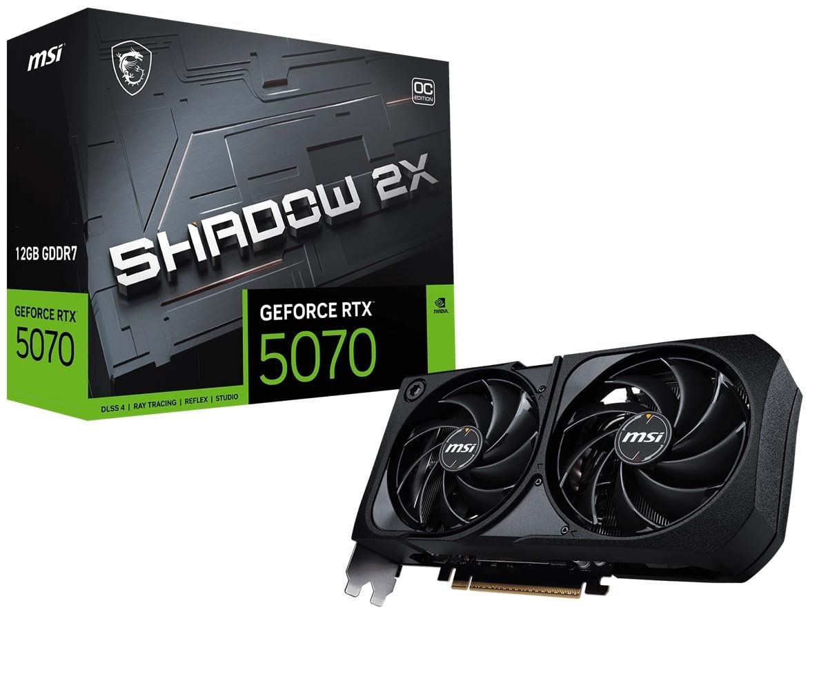MSI GeForce RTX 5070 12G Shadow 2X OC 12GB GDDR7 Graphic Card