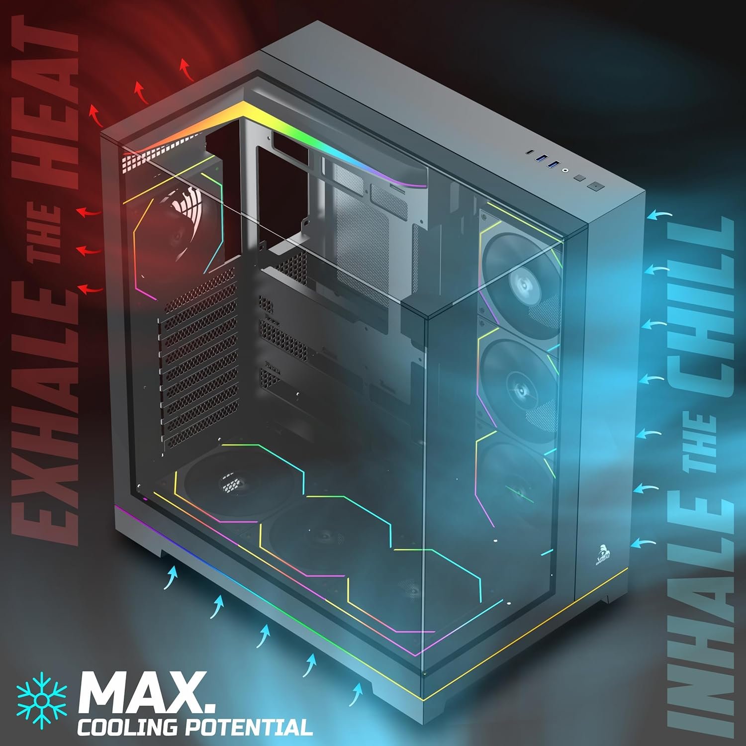 TAG Gamerz Supernova Mid-Tower Computer Case/Gaming Cabinet - Image 2